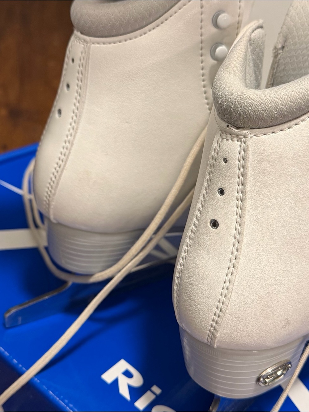 Riedell Girls' White Figure Ice Skates - Classic Support - Picture 3 of 7